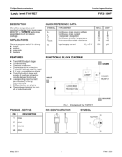 Philips Logic level TOPFET PIP3119-P Specification Sheet
