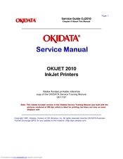 Oki OkiJET 2010 Service Manual