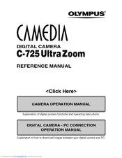 Olympus C 725 - CAMEDIA Ultra Zoom Digital Camera Reference Manual