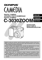Olympus C030303ZOOM Instructions Manual