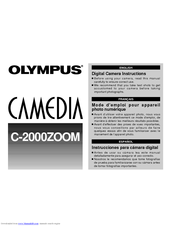 Olympus C-2000 - Zoom 2.1MP Digital Camera Instruction