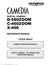 Olympus CAMEDIA D-580ZOOM Reference Manual