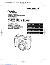 Olympus C 725 - CAMEDIA Ultra Zoom Digital Camera Basic Manual