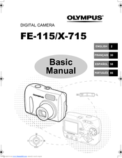 Olympus FE 115 - Digital Camera - 5.0 Megapixel Basic Manual