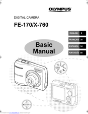 Olympus FE 170 - Digital Camera - 6.0 Megapixel Basic Manual