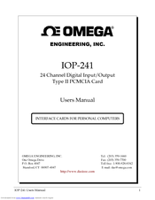 Omega Engineering IOP-241 User Manual