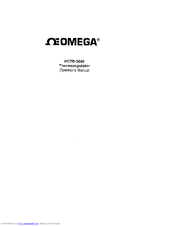 Omega Engineering HCTB-3040 Operator's Manual