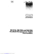 Omega Engineering HH-21A User Manual