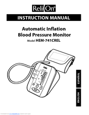Omron ReliOn HEM-741CREL Instruction Manual