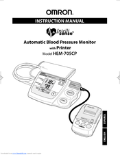 Omron INTELLISENSE HEM-705CP Instruction Manual