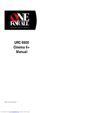 One for All Cinema 6+ URC 6800 User Manual