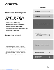 Onkyo HT-S580 Instruction Manual