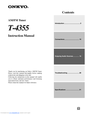 Onkyo T-4355 Instruction Manual
