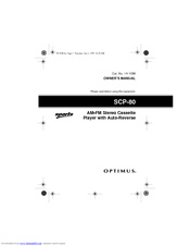 Optimus Sports SCP-80 Owner's Manual