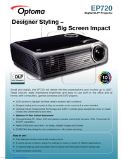 Optoma EP720 Family Specifications