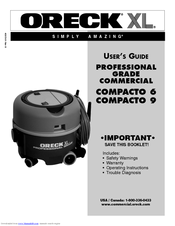 Oreck XL COMPACTO 6 User Manual