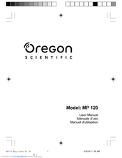 Oregon Scientific MP 120 User Manual