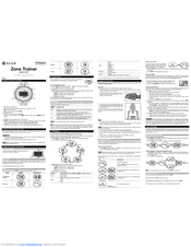 Oregon Scientific ZONE TRAINER SE331 User Manual
