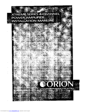 Orion XTREME XTR 475 Installation Manual