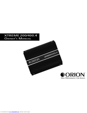 Orion XTREME 400.4 Owner's Manual