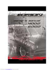 Orion 4002 Owner's Manual