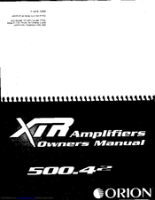 Orion 500.42 Owner's Manual