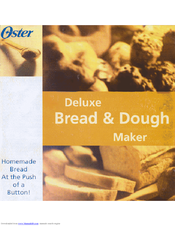 Oster deluxe bread and dough maker Manual