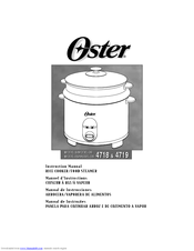 Oster 4718 Instruction Manual