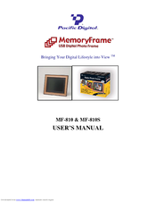 Pacific Digital MamoryFrame MF-810S User Manual
