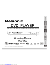 Palsonic DVD9100 Operating Manual