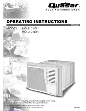 Quasar HQ-2101SH Operating Instructions Manual
