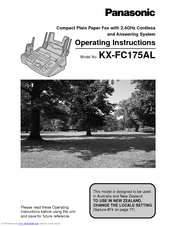 Panasonic KX-FC175AL Operating Instructions Manual