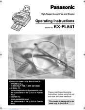 Panasonic KX-FL541 Operating Instructions Manual