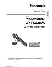Panasonic CY-RC50KW Operating Instructions Manual