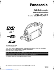 Panasonic VDR-M30PP Instruction Manual