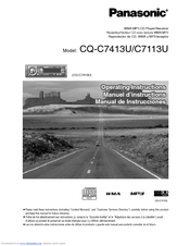 Panasonic C7113U Operating Instructions Manual