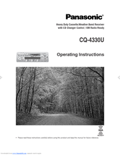 Panasonic CQ4330U - CAR AUDIO Operating Instructions Manual