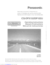Panasonic CQ-DPX152 Operating Instructions Manual