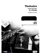 Technics S-PG340 Operating Instructions Manual