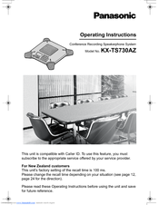 Panasonic KX-TS730AZ Operating Instructions Manual