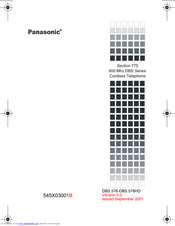 Panasonic 900 MHz User Manual