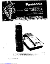 Panasonic KX-T3826BA Operating Instructions Manual