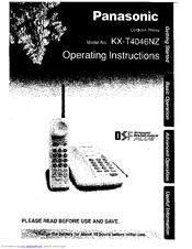 Panasonic KX-T4046NZ Operating Instructions Manual