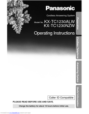 Panasonic KX-TC1230NZW Operating Instructions Manual