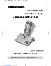 Panasonic KX-TCD700BX Operating Instructions Manual