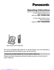 Panasonic KX-TG2621NZ Operating Instructions Manual