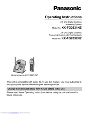 Panasonic KX-TG2632NZ Operating Instructions Manual