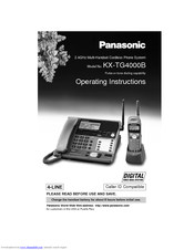 Panasonic KX-TG4000B Operating Instructions Manual