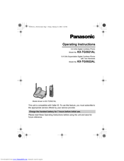 Panasonic KX-TG5922AL Operating Instructions Manual