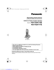 Panasonic KX-TGA717E Operating Instructions Manual
